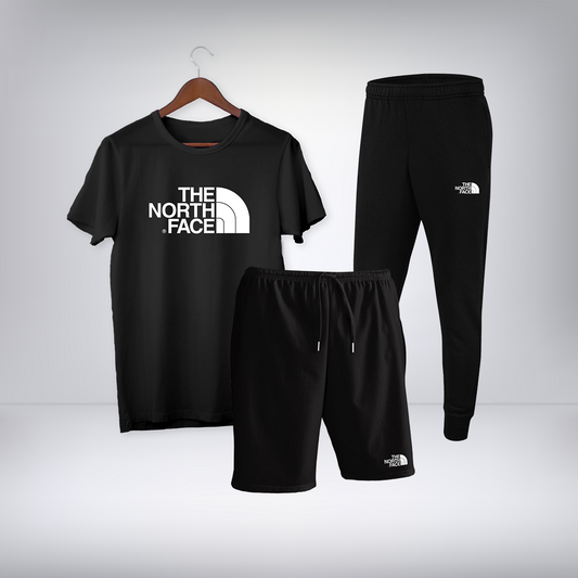 Ensemble North Face, 3 pieces : T shirt + Short + Pontalon